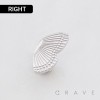 TEXTURED 3D BUTTERLFY WING TOP PUSHIN (THREADLESS) 316L SURGICAL STEEL LABRET SET